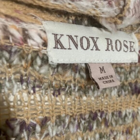 Knox Rose Women's Open Boho Hippie Cottage Core Cardigan Cozy Sweater - Size M - Picture 4 of 6